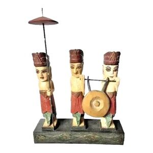Vintage Handmade Albesia wood Sculpture from Bali  | LIMITED TIME OFFER